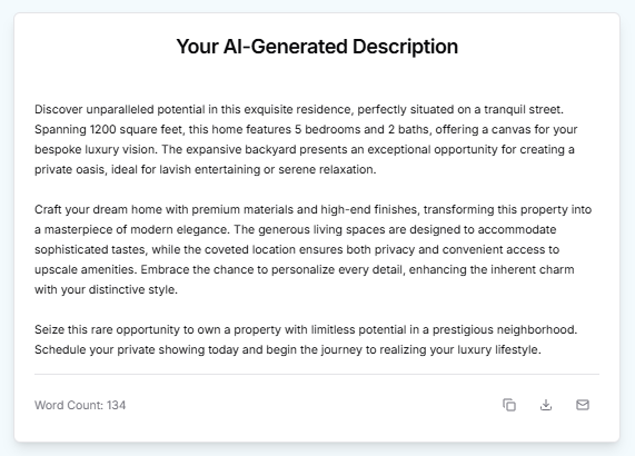 From description to before/after visuals demo