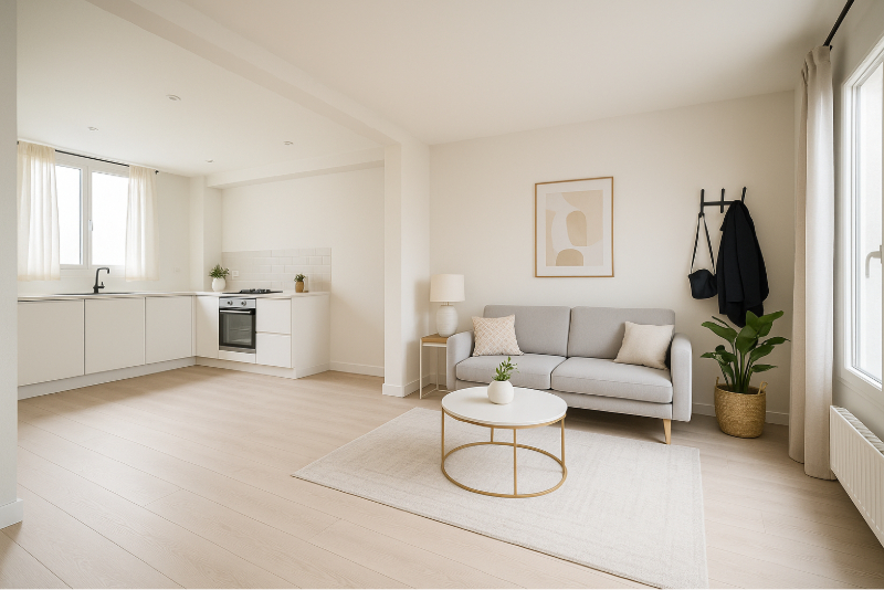 Living room — Scandinavian after